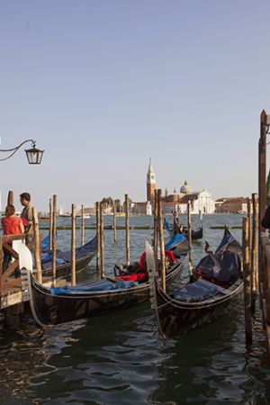 Gondola on Grand Canal Venice 